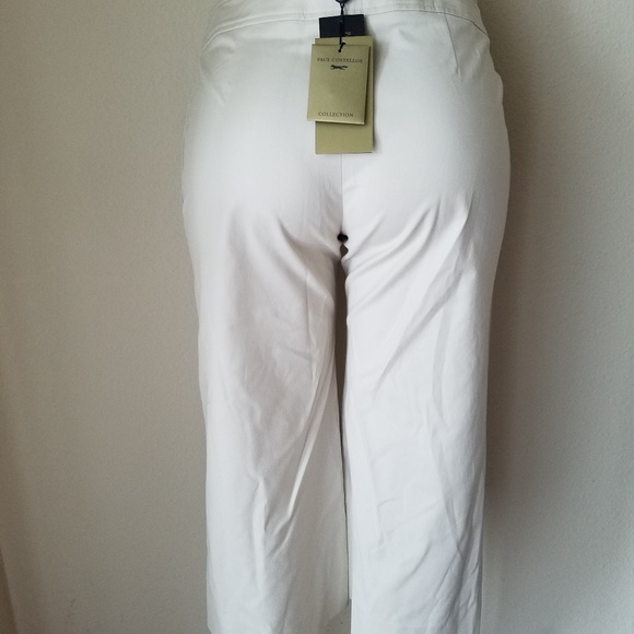 NWT Paul Costelloe Khaki Capri Pants - Picture 7 of 8